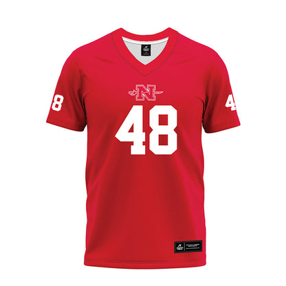 Nicholls State - NCAA Football : Scott White - Red Premium Football Jersey-0