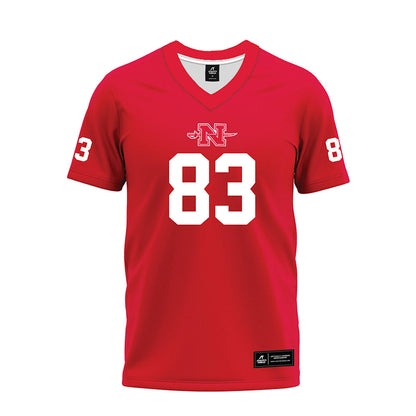 Nicholls State - NCAA Football : Everett Hunter - Red Premium Football Jersey-0