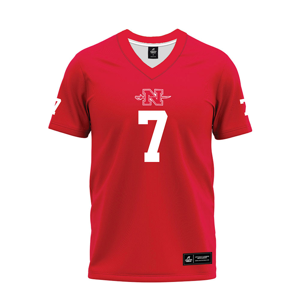 Nicholls State - NCAA Football : Pat McQuaide - Red Premium Football Jersey