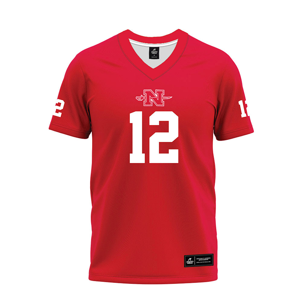 Nicholls State - NCAA Football : Jordan Smith - Red Premium Football Jersey-0