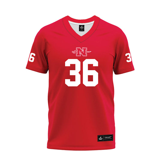 Nicholls State - NCAA Football : Gabriel Showalter - Red Premium Football Jersey-0