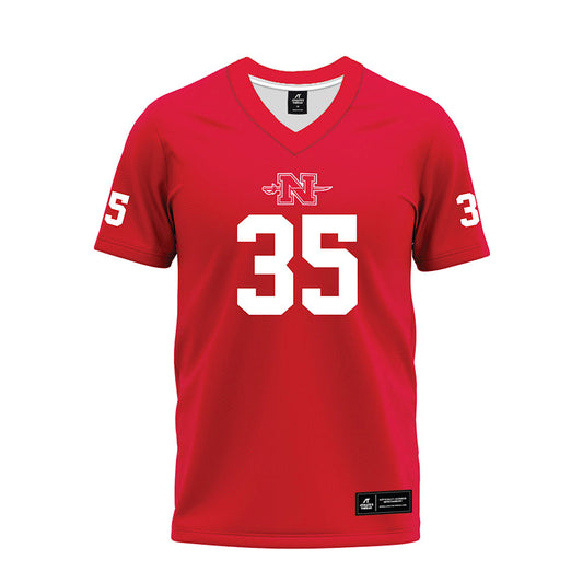 Nicholls State - NCAA Football : Ethan Lee - Red Premium Football Jersey