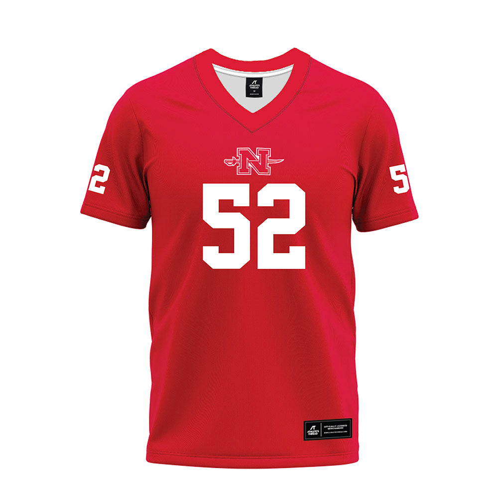 Nicholls State - NCAA Football : Andrew Cavalier - Red Premium Football Jersey