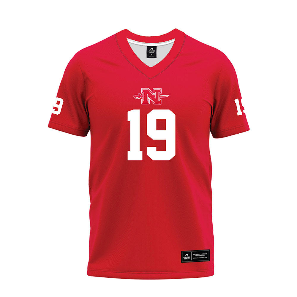 Nicholls State - NCAA Football : Collin Guggenheim - Red Premium Football Jersey