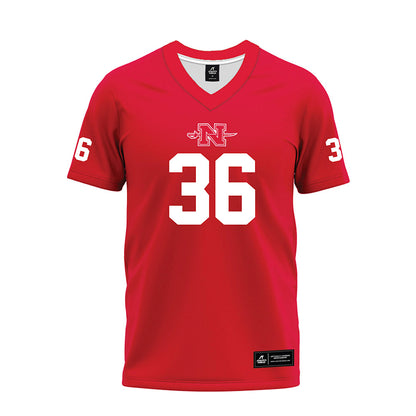 Nicholls State - NCAA Football : Justin Helper - Red Premium Football Jersey