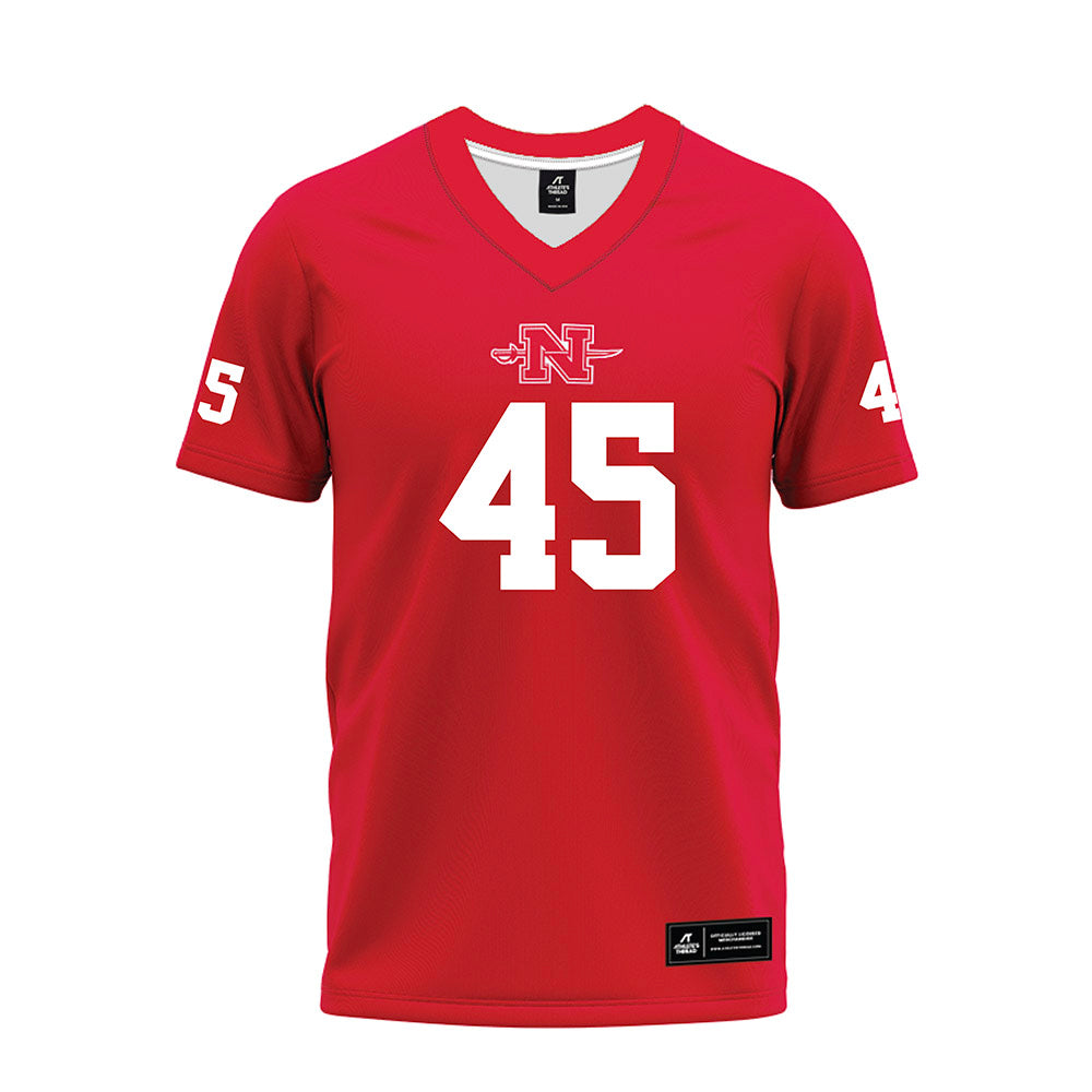 Nicholls State - NCAA Football : Noah Onyia - Red Premium Football Jersey-0
