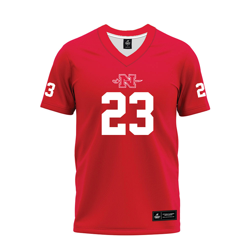 Nicholls State - NCAA Football : Jason Barnes - Red Premium Football Jersey-0