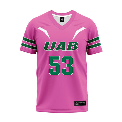 UAB - NCAA Football : Baron Franks II - Pink Premium Football Jersey