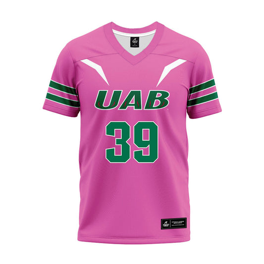 UAB - NCAA Football : Nacari Johnson - Pink Premium Football Jersey