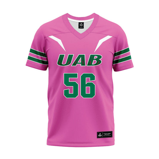 UAB - NCAA Football : Myles Cook - Pink Premium Football Jersey-0
