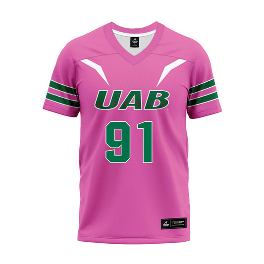 UAB - NCAA Football : Antavious Elder - Pink Premium Football Jersey