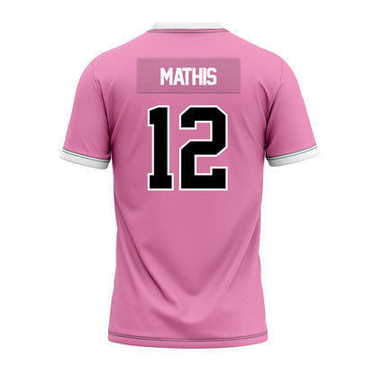 William & Mary - NCAA Football : Hollis Mathis - Pink Premium Football Jersey
