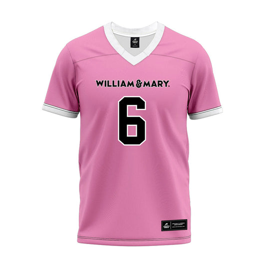 William & Mary - NCAA Football : Tyler Hughes - Premium Football Jersey-0