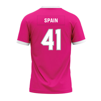 Troy - NCAA Football : Will Spain - Pink Premium Football Jersey