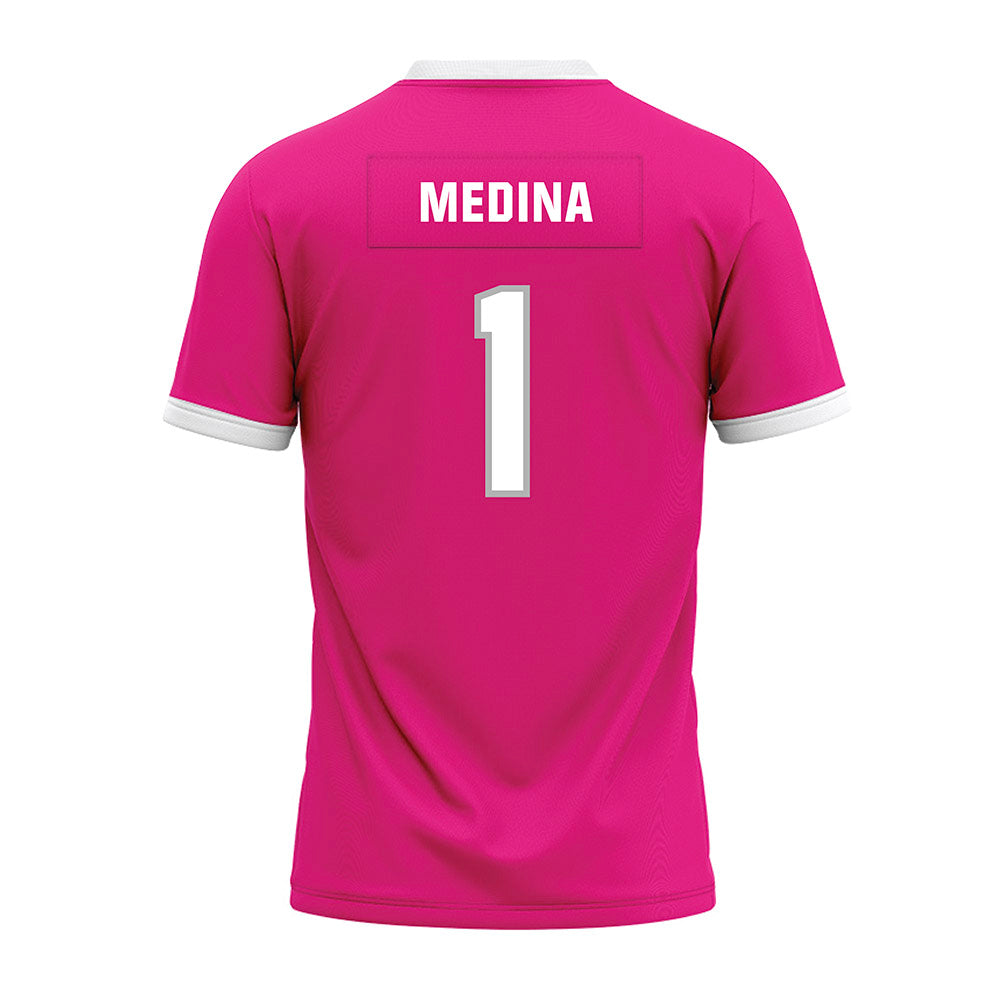 Troy - NCAA Football : Luis Medina - Pink Premium Football Jersey-1