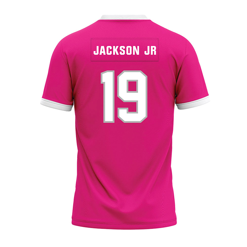 Troy - NCAA Football : Deairich Jackson Jr - Pink Premium Football Jersey-1