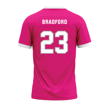 Troy - NCAA Football : KC Bradford - Pink Premium Football Jersey-1