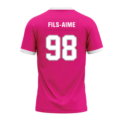 Troy - NCAA Football : Jamel Fils-Aime - Pink Premium Football Jersey-1