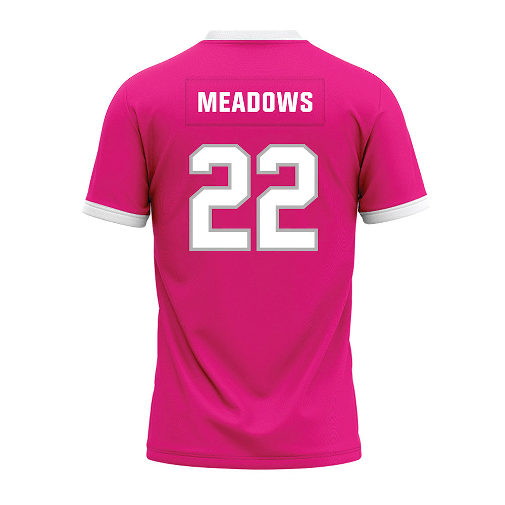 Troy - NCAA Football : Tae Meadows - Pink Premium Football Jersey-1