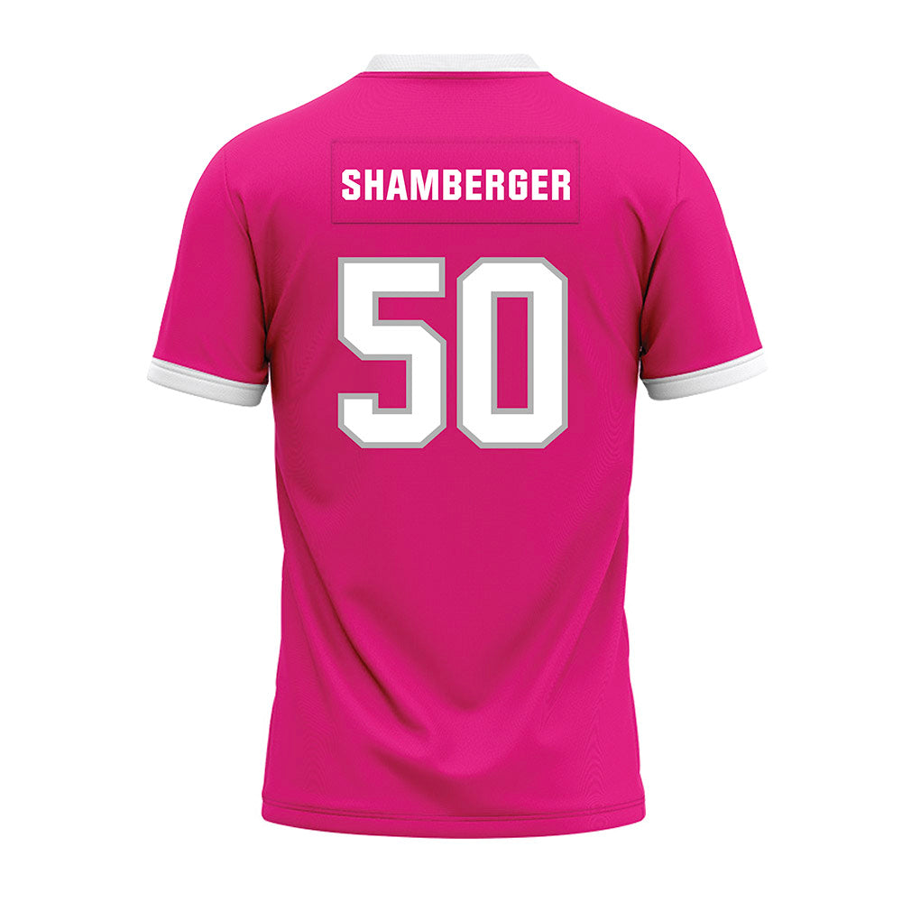 Troy - NCAA Football : Reggis Shamberger - Pink Premium Football Jersey-1