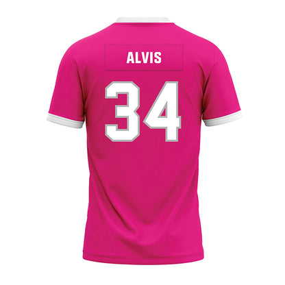 Troy - NCAA Football : Jeremiah Alvis - Pink Premium Football Jersey-1