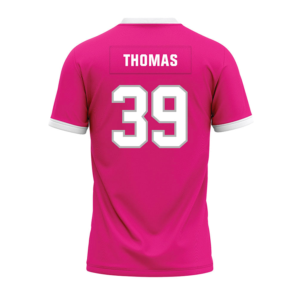 Troy - NCAA Football : JaQueraius Thomas - Pink Premium Football Jersey-1