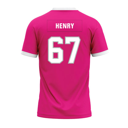 Troy - NCAA Football : Matt Henry - Pink Premium Football Jersey-1