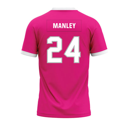 Troy - NCAA Football : Kinnick Manley - Pink Premium Football Jersey-1