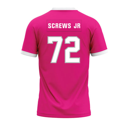 Troy - NCAA Football : Patrick Screws Jr - Pink Premium Football Jersey-1