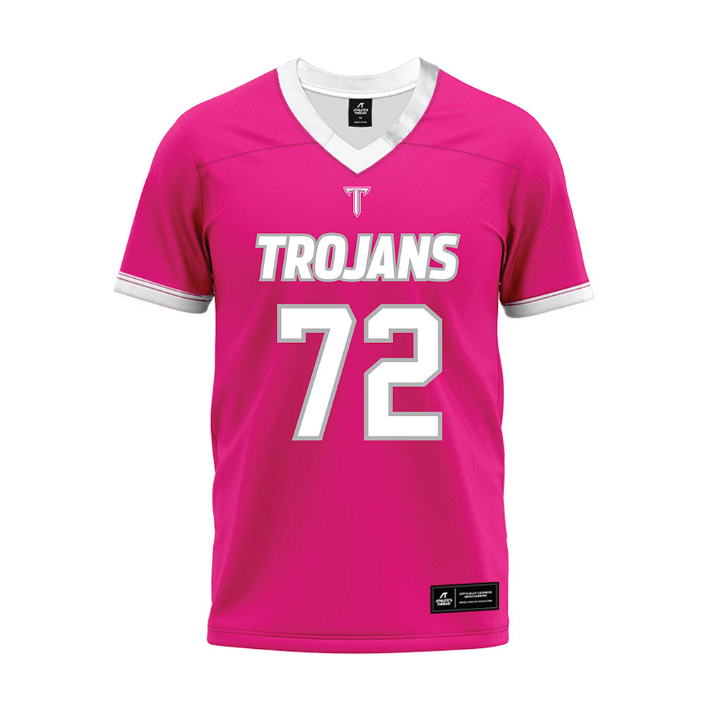 Troy - NCAA Football : Patrick Screws Jr - Pink Premium Football Jersey-0