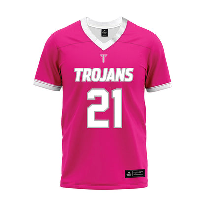 Troy - NCAA Football : Amare Garrett - Pink Premium Football Jersey-0