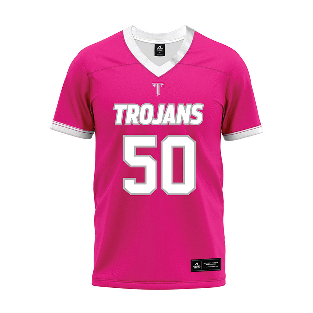 Troy - NCAA Football : Reggis Shamberger - Pink Premium Football Jersey-0