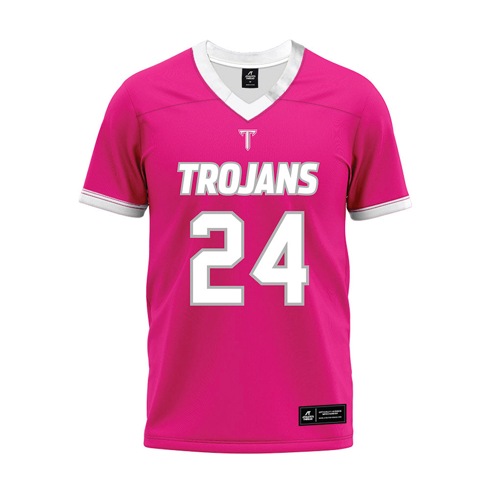 Troy - NCAA Football : Kinnick Manley - Pink Premium Football Jersey-0