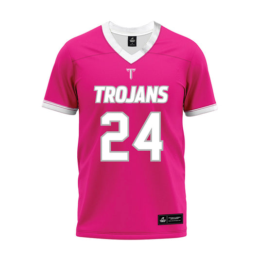 Troy - NCAA Football : Kinnick Manley - Pink Premium Football Jersey-0