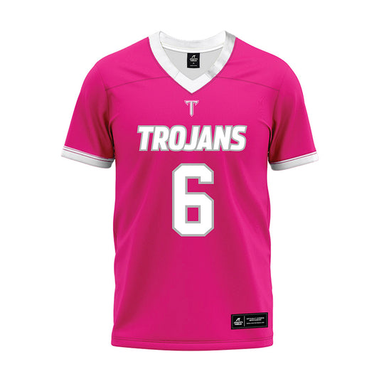 Troy - NCAA Football : Jack James - Pink Premium Football Jersey-0