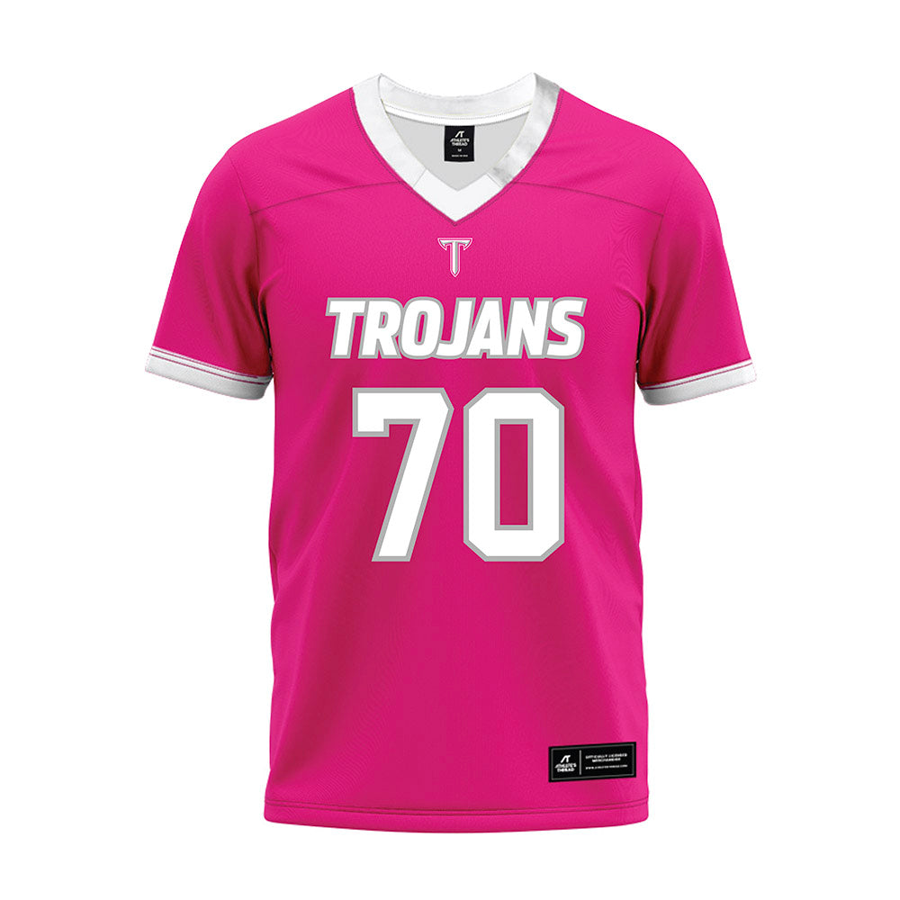 Troy - NCAA Football : Casey Fuaau - Pink Premium Football Jersey-0