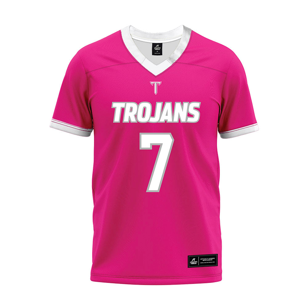 Troy - NCAA Football : Jordan Stringer - Pink Premium Football Jersey