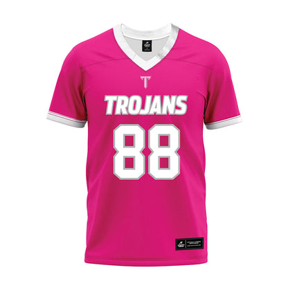 Troy - NCAA Football : Jackson Worley - Pink Premium Football Jersey-0
