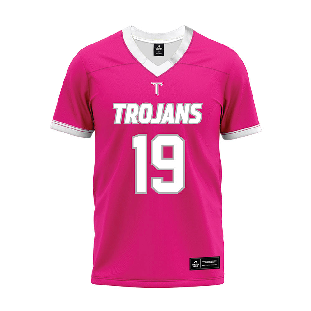 Troy - NCAA Football : Deairich Jackson Jr - Pink Premium Football Jersey-0