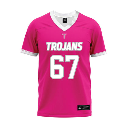 Troy - NCAA Football : Matt Henry - Pink Premium Football Jersey-0