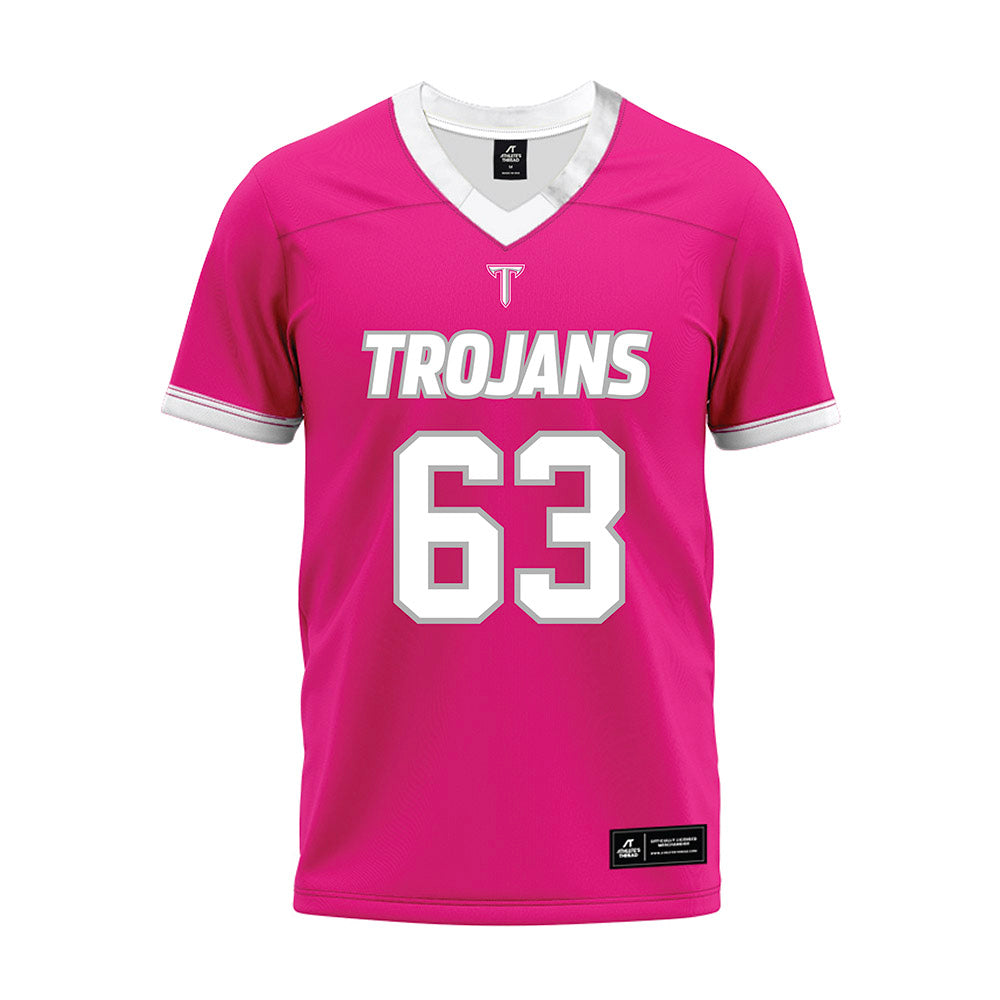 Troy - NCAA Football : Gavin Bowlin - Pink Premium Football Jersey-0