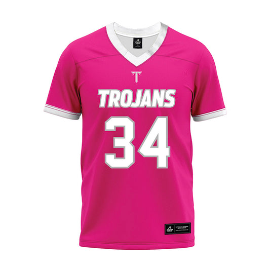 Troy - NCAA Football : Jeremiah Alvis - Pink Premium Football Jersey-0