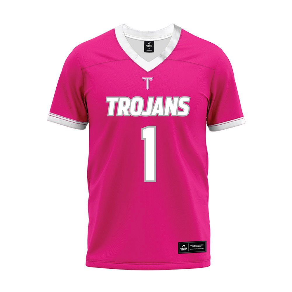 Troy - NCAA Football : Jordan Lovett - Pink Premium Football Jersey-0