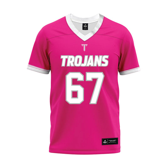 Troy - NCAA Football : Matthew Henry - Pink Premium Football Jersey-0
