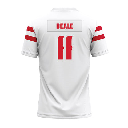 Louisiana - NCAA Football : Daniel Beale - White Premium Football Jersey-1