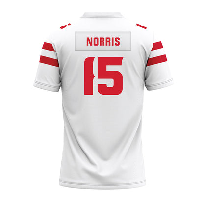 Louisiana - NCAA Football : Jacorian Norris - White Premium Football Jersey-1