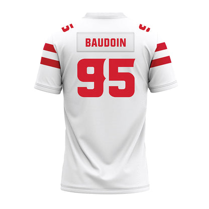 Louisiana - NCAA Football : Maxie Baudoin - White Premium Football Jersey-1