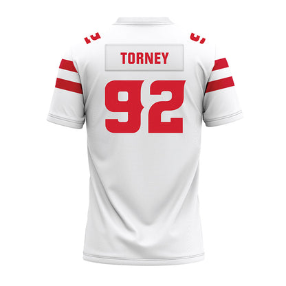 Louisiana - NCAA Football : Nathan Torney - White Premium Football Jersey-1