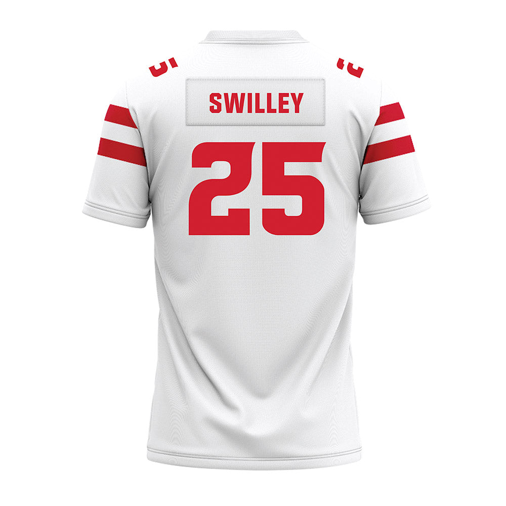Louisiana - NCAA Football : Hutch Swilley - White Premium Football Jersey-1