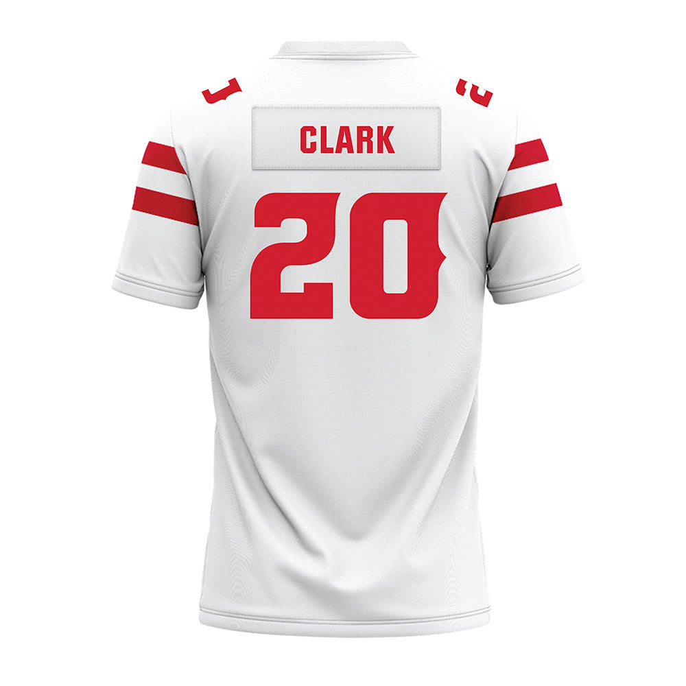 Louisiana - NCAA Football : Jalen Clark - White Premium Football Jersey
